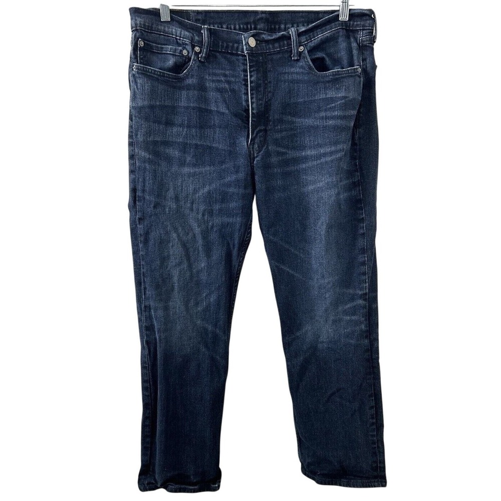 Levi's 516 Straight Leg Jeans 38x30 Dark Wash Blue Classic Casual Americana